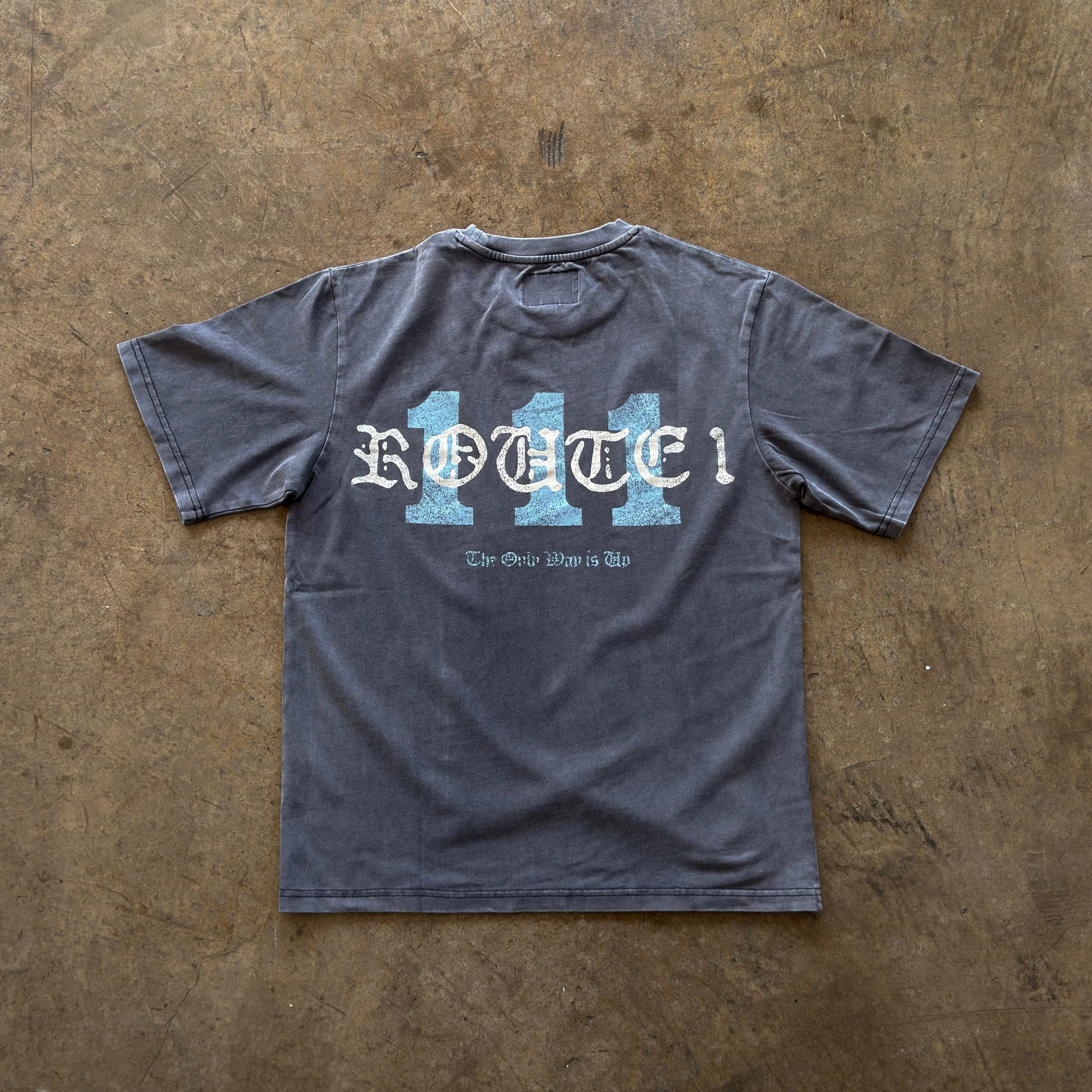 Route 1 - 111 Tee (Washed Grey)