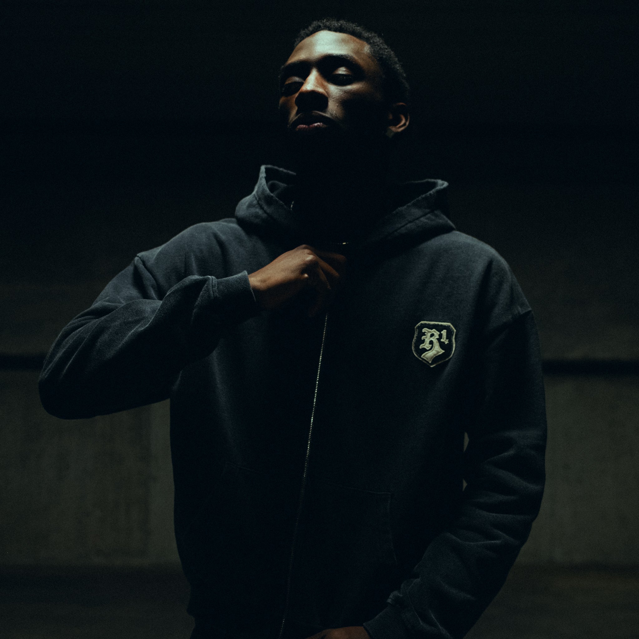 Route 1 Core Zip Hoodie — Carbon