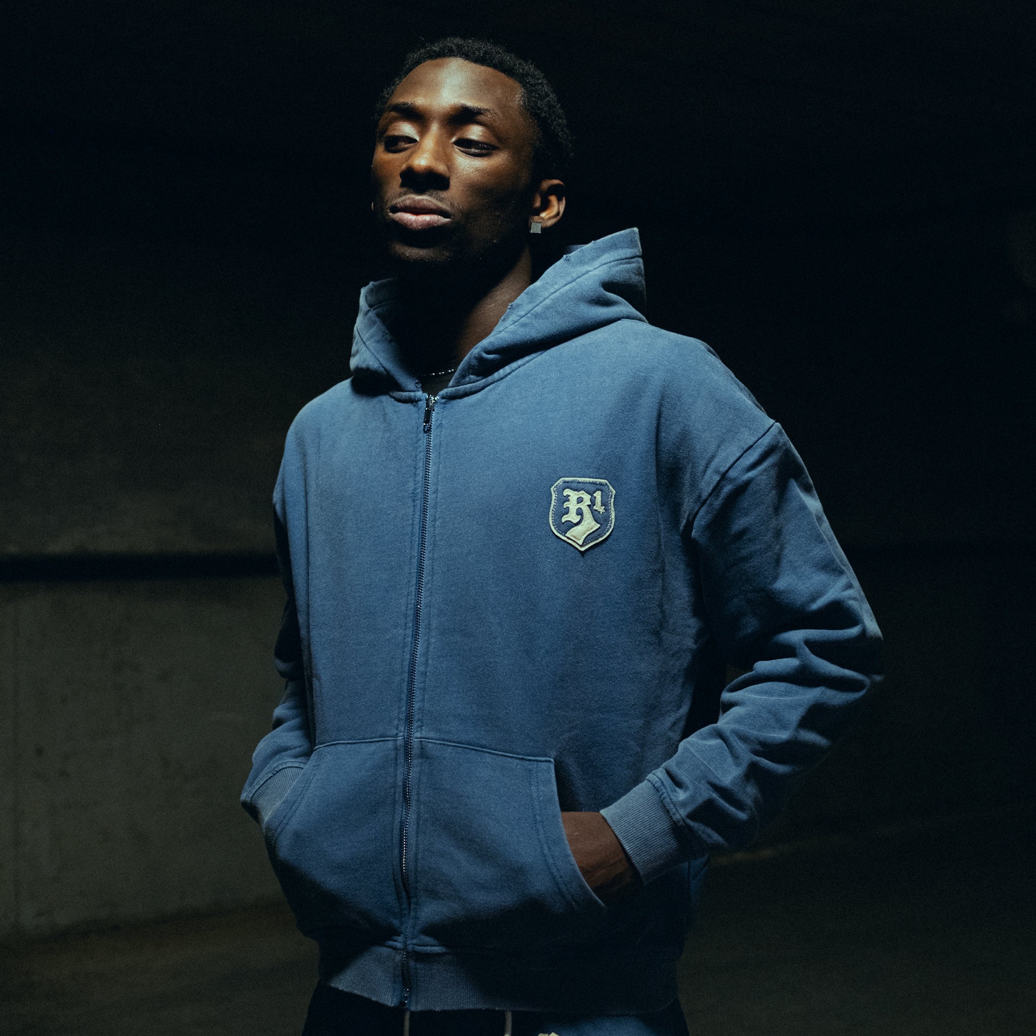 Route 1 Core Zip Hoodie — Slate